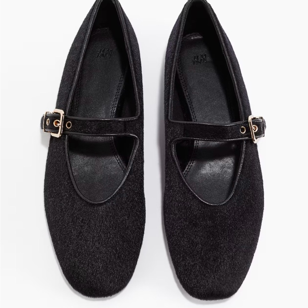 H&M Black Mary Jane Loafers NWOT